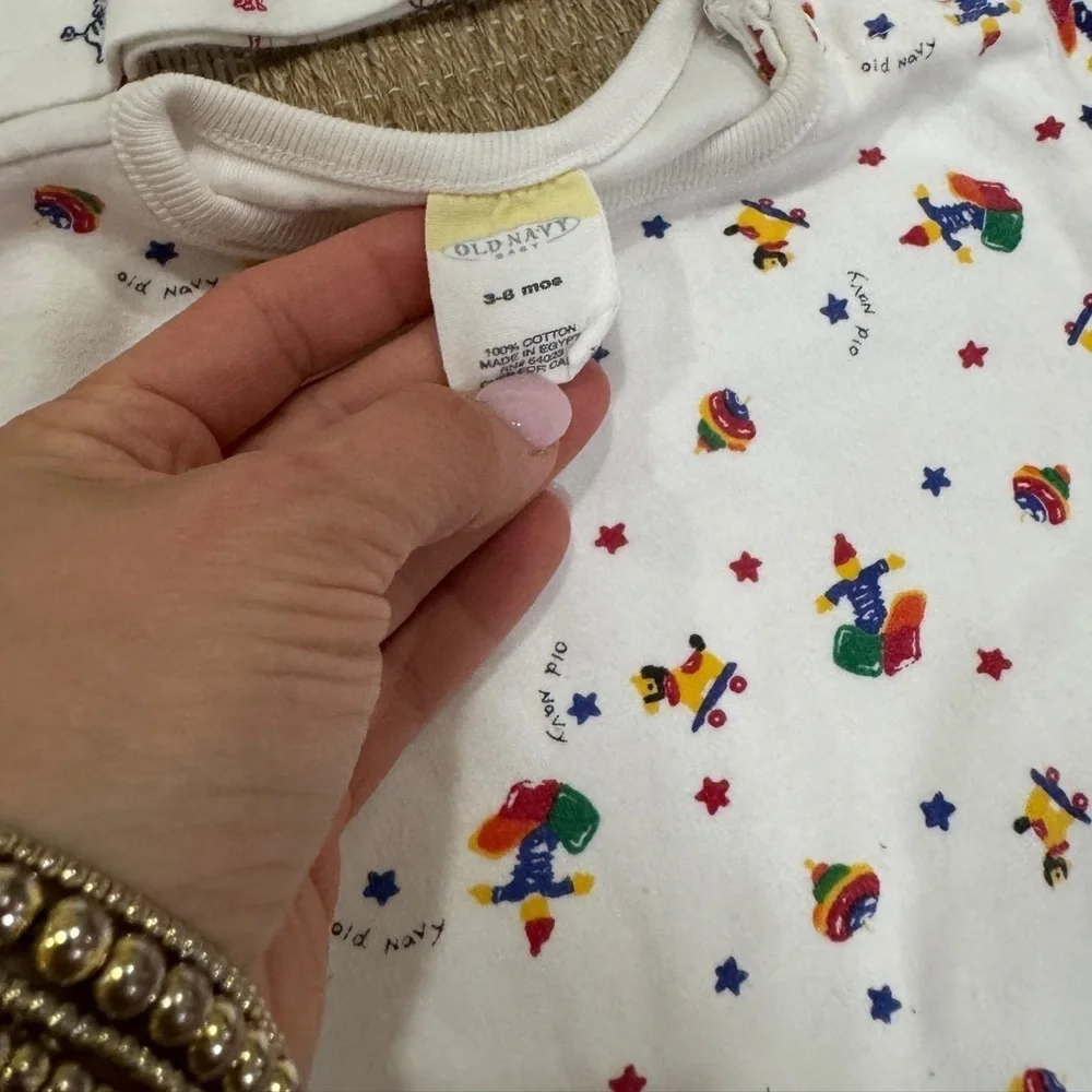 Lot 90s OshKosh B’Gosh baby onesie romper coverall embroidered boy teddy bear